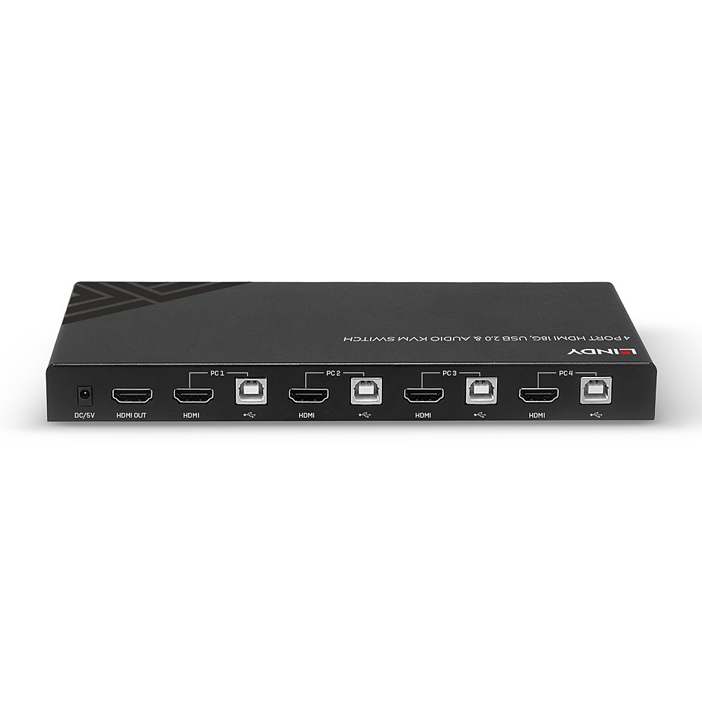 LINDY 4 Port HDMI 18G USB 20 Audio KVM Switch