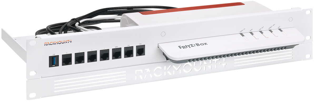 Rackmount.IT Montagesatz AVM Fritz!Box 1.3U weiß