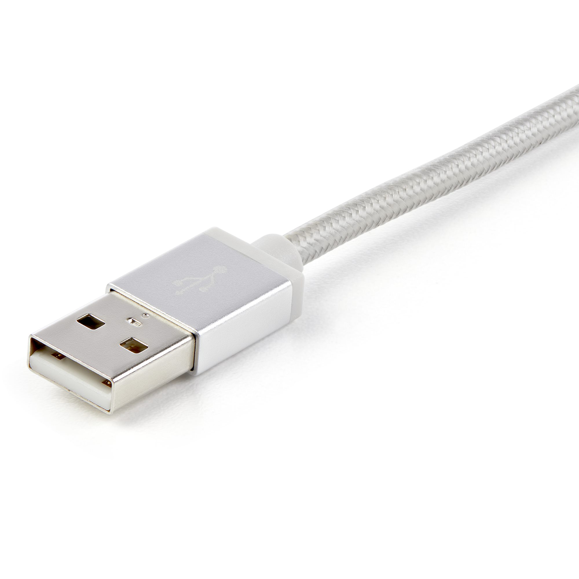 StarTech.com USB Lightning Kabel 1m geflochten Silber