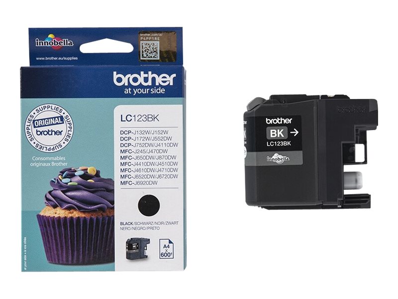 Brother Tintenpatrone LC-123BK Schwarz