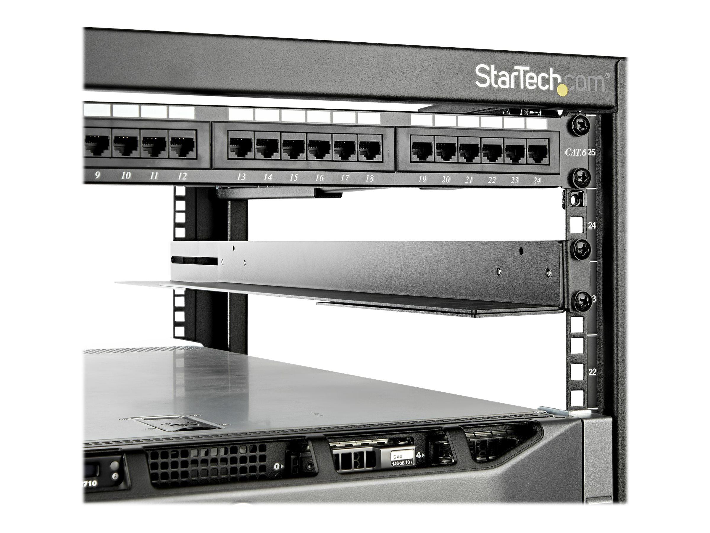 StarTech.com 1HE 19 Zoll Server Rack Schienen einstellbar UNIRAILS1UB