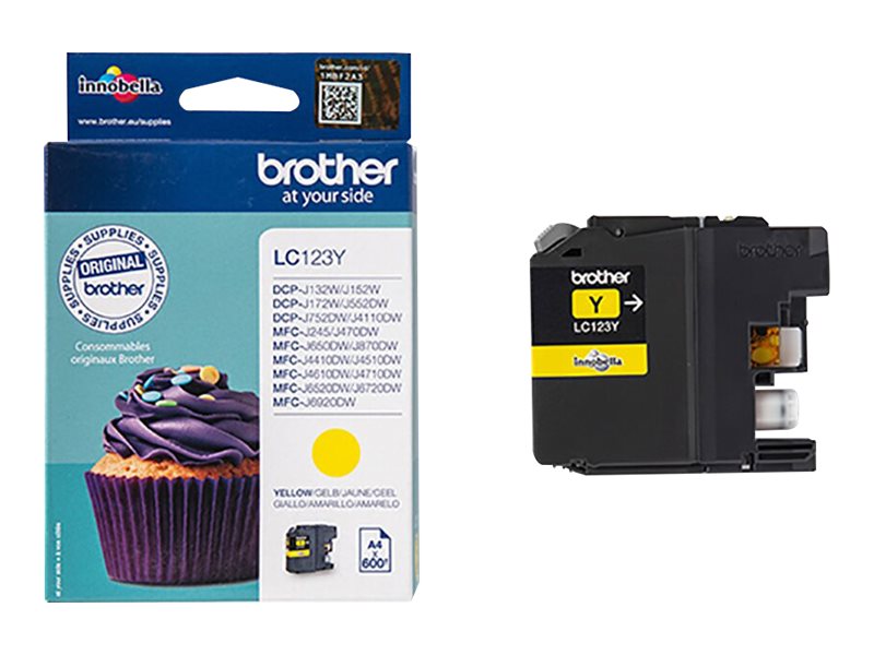Brother Tintenpatrone LC-123Y Gelb