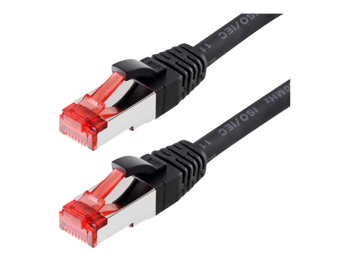 Helos Patchkabel Cat 6 S/FTP 0,25m schwarz