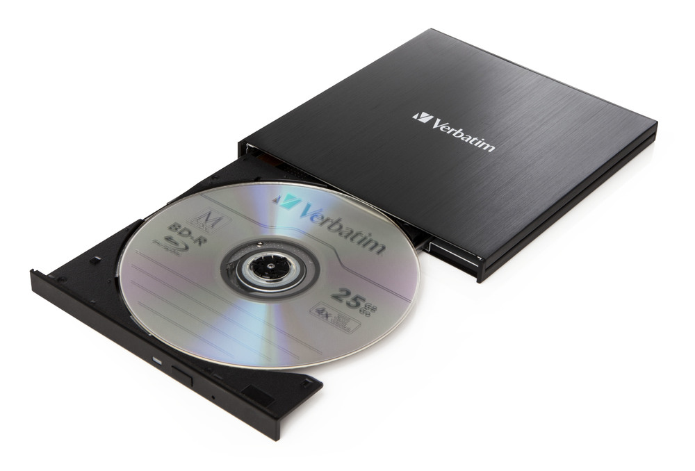 Verbatim Ultra HD 4K Slimline Blu-ray Brenner USB 3.1 Typ C