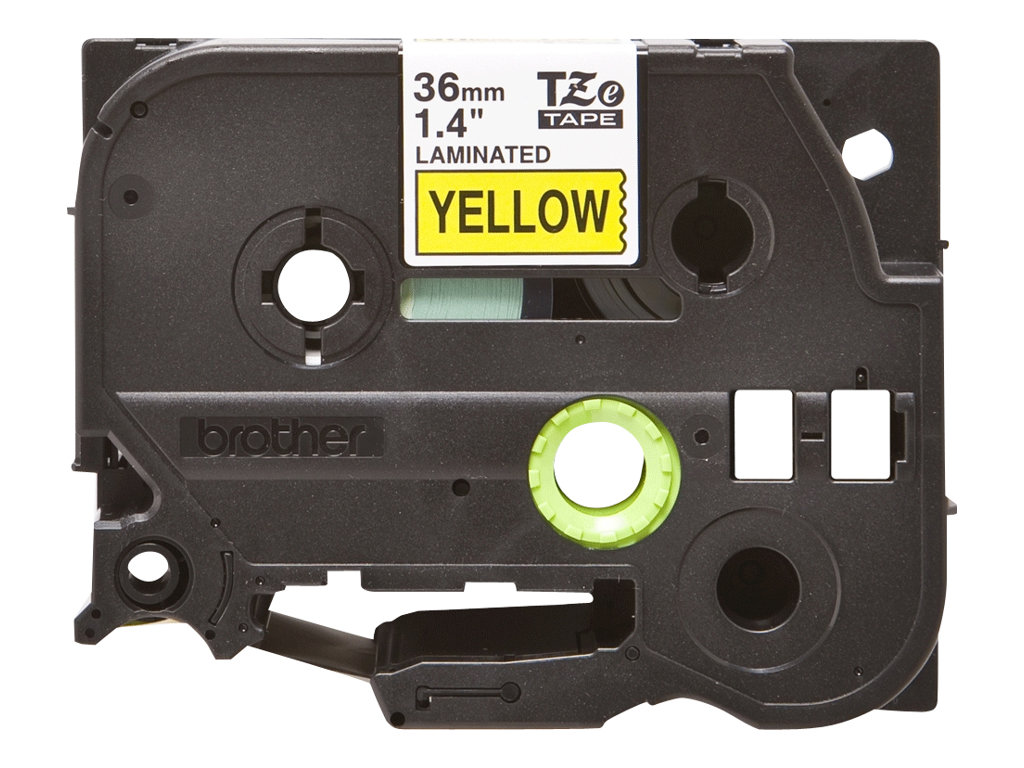 Brother TZe-661 36mm Schwarz auf Gelb