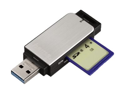 Hama Kartenleser Multi-microSD SD MultiMediaCard Silber