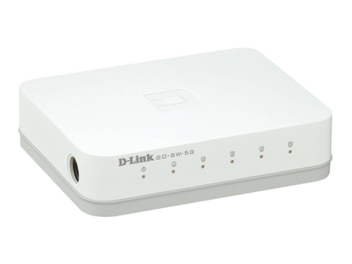DLINK GOSW5G 5Port Gigabit Easy Desktop Switch für bis zu 5 Ethernet Geräte Plug Play AutoMDIMDX