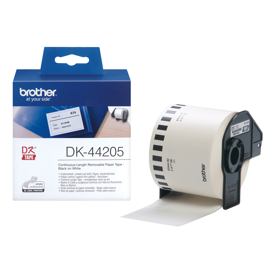 Brother DK44205 Etiketten-Rolle 62mm
