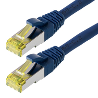Helos Patchkabel Cat 6a S/FTP blau 5m