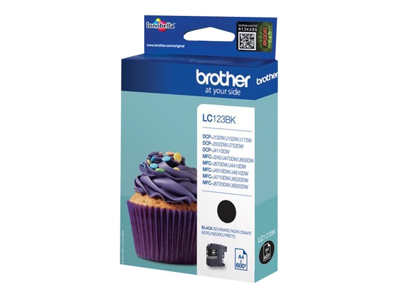 Brother Tintenpatrone LC-123BK Schwarz