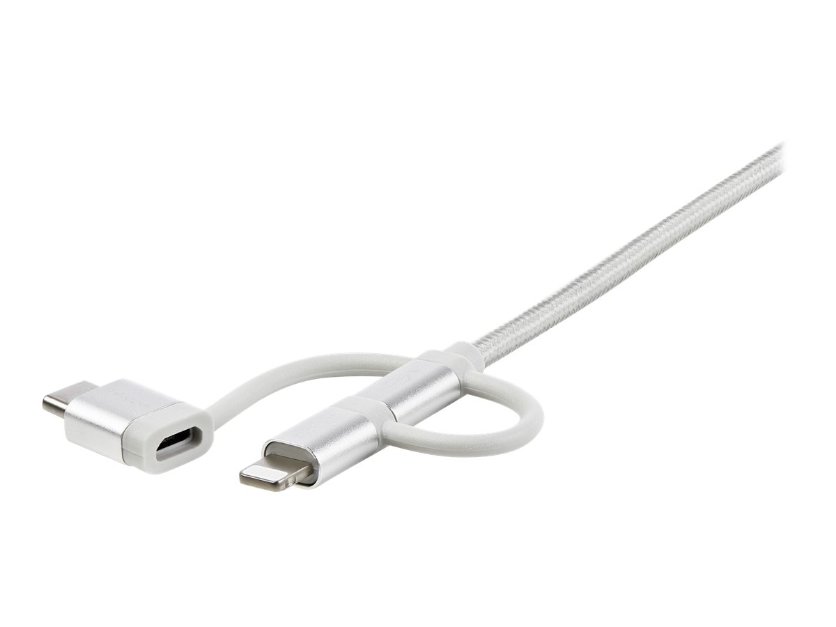 StarTech.com USB Lightning Kabel 1m geflochten Silber