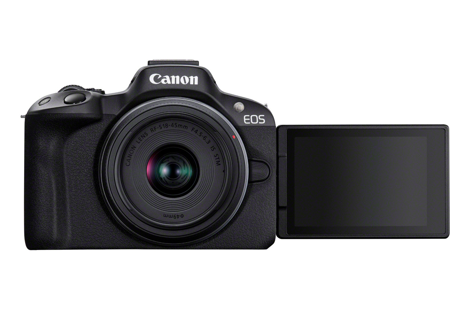 Canon EOS R50 Schwarz RFS 1845mm F4563 IS STM Kit 24,2 MP 6000 x 4000 Pixel CMOS 4K Ultra HD Touchscreen Schwarz