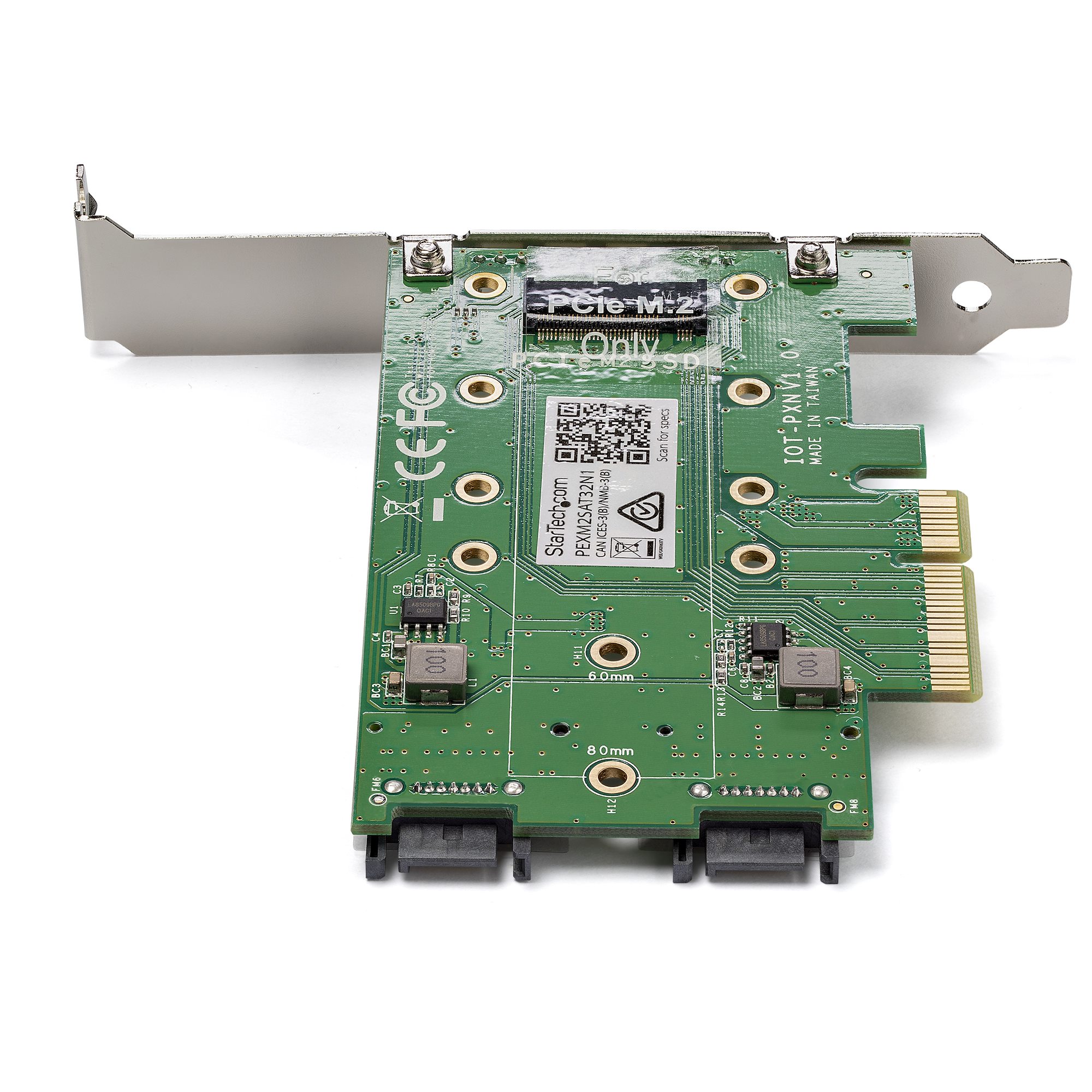 StarTech.com 3 Port M.2 SSD Adapterkarte 1x PCIe (NVMe) 2x SATA III