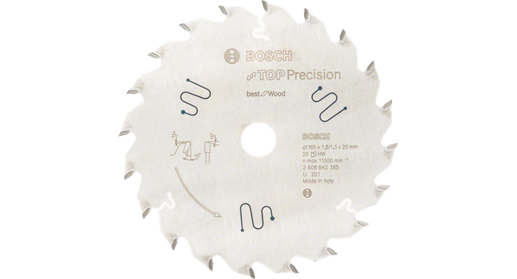 Bosch Best for Wood Kreissägeblatt 165mm 20Z