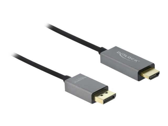 Delock Aktives DisplayPort 14 zu HDMI Kabel 4K 60 Hz HDR 1 m