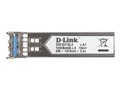 DLINK DISS310LX 1 Port MiniGBIC SFP to 1000BaseLX SingleMode 10km Fibre Transceiver