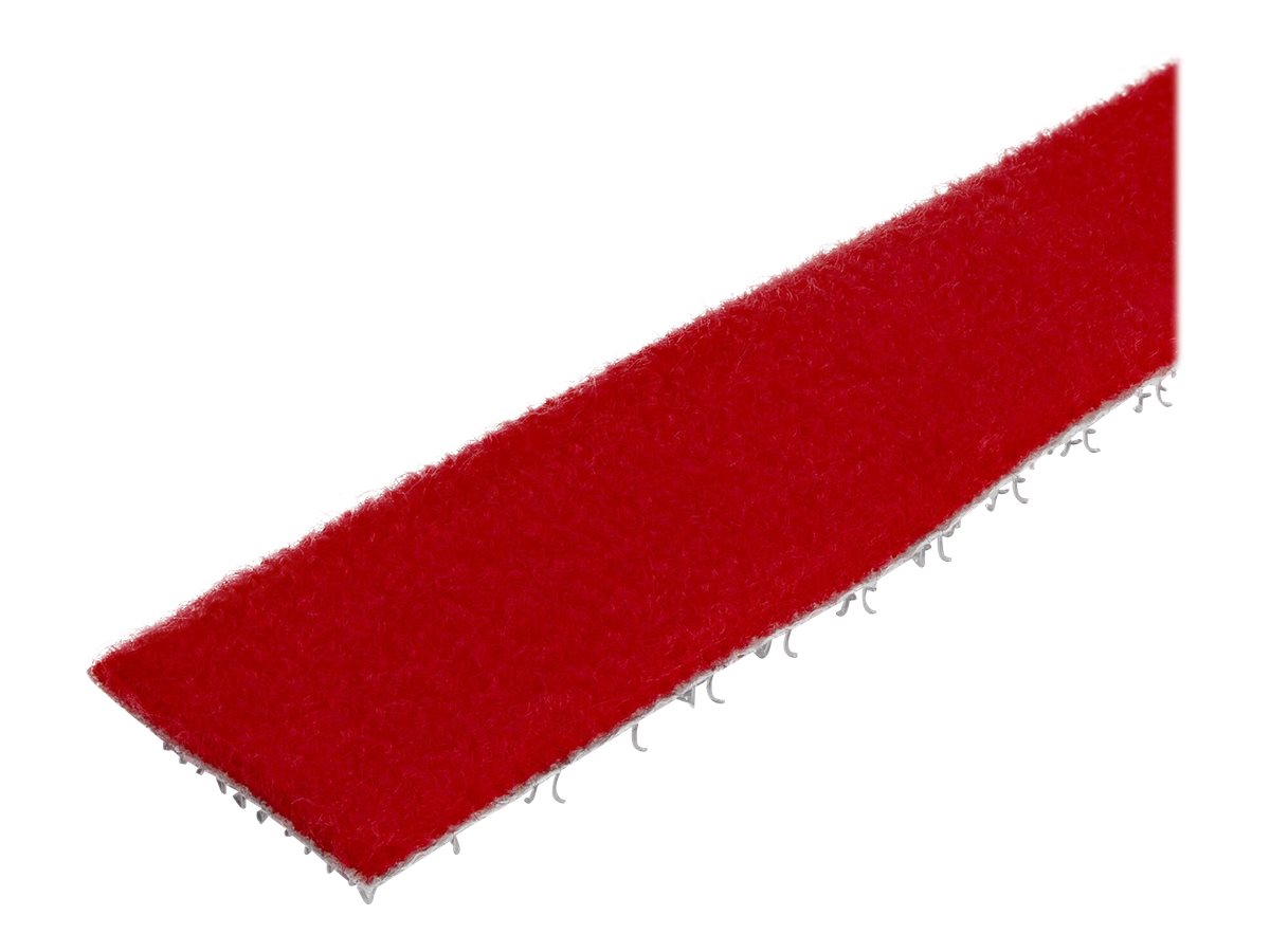 StarTech.com Klettkabelbinder HKLP25RD 25 ft. wiederverwendbar rot