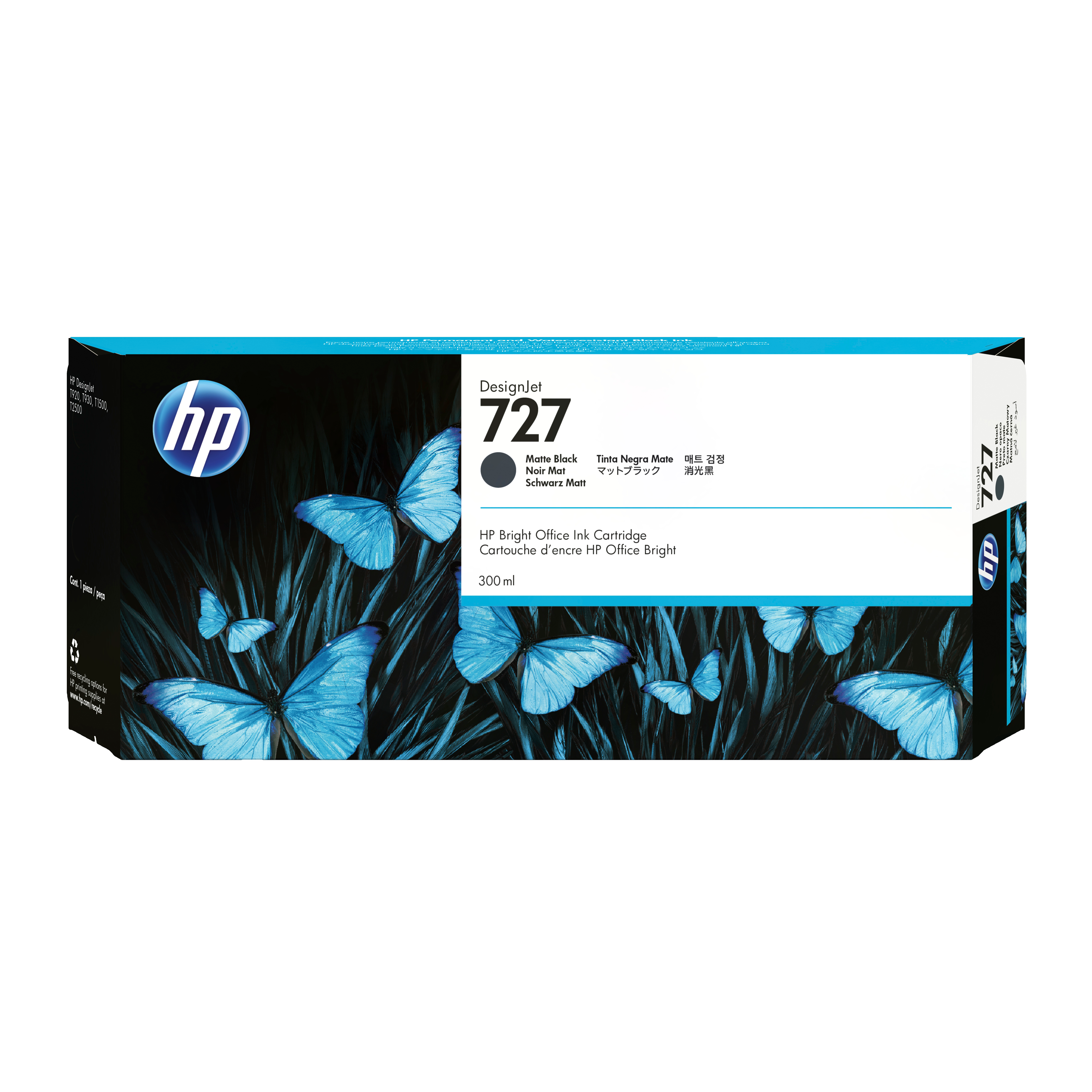 HP 727 DesignJet Tinte mattschwarz 300 ml