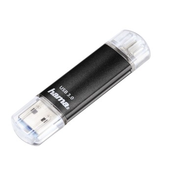 Hama FlashPen Laeta Twin schwarz 128 GB