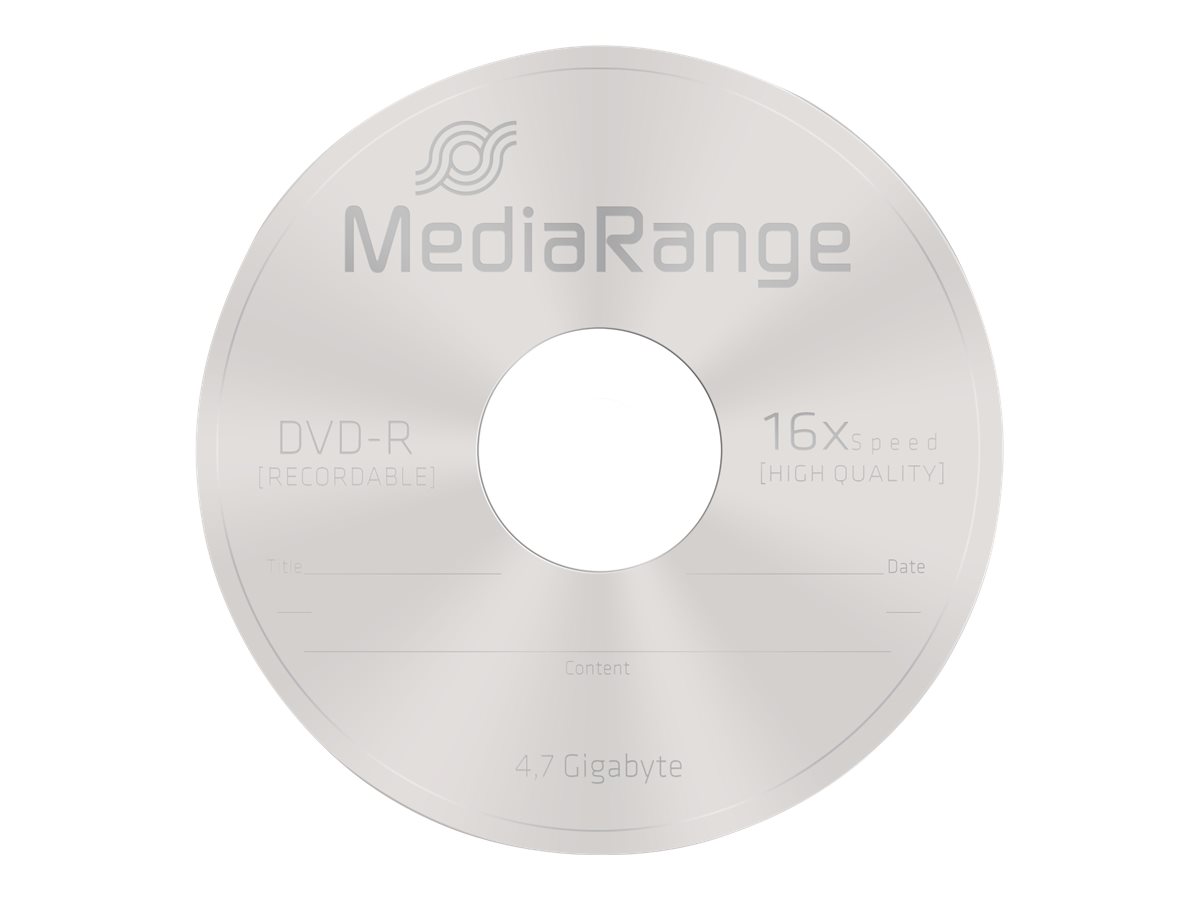 MEDIARANGE DVD-R 4,7GB 16x 120 Min.