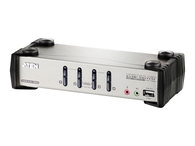 ATEN CS1734B KVM-Audio-USB-Switch 4 Anschlüsse
