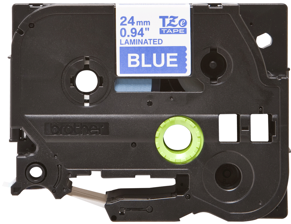 Brother TZe-555 24mm Weiß auf Blau