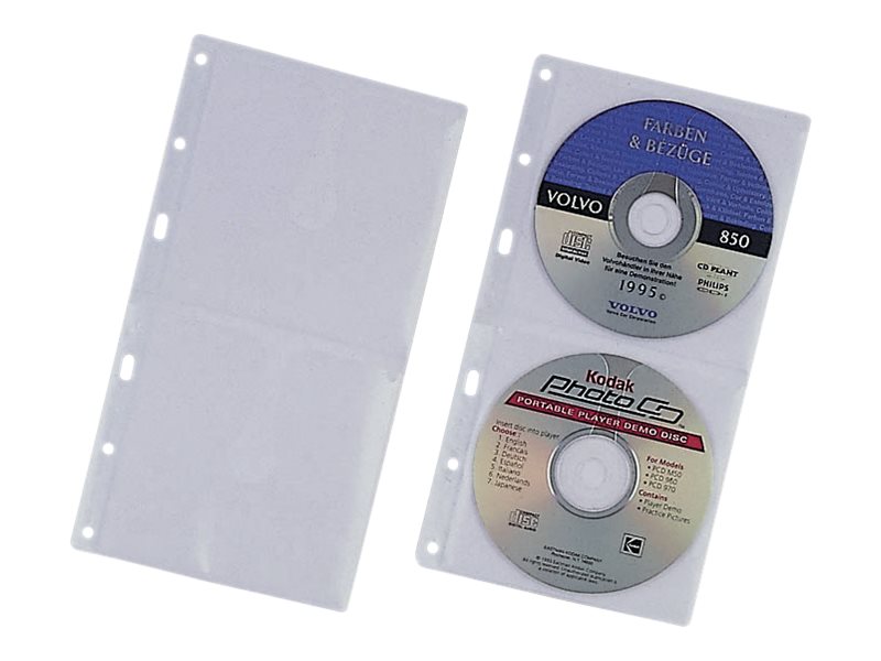 Durable CD Wallets 2er CD/DVD durchsichtig