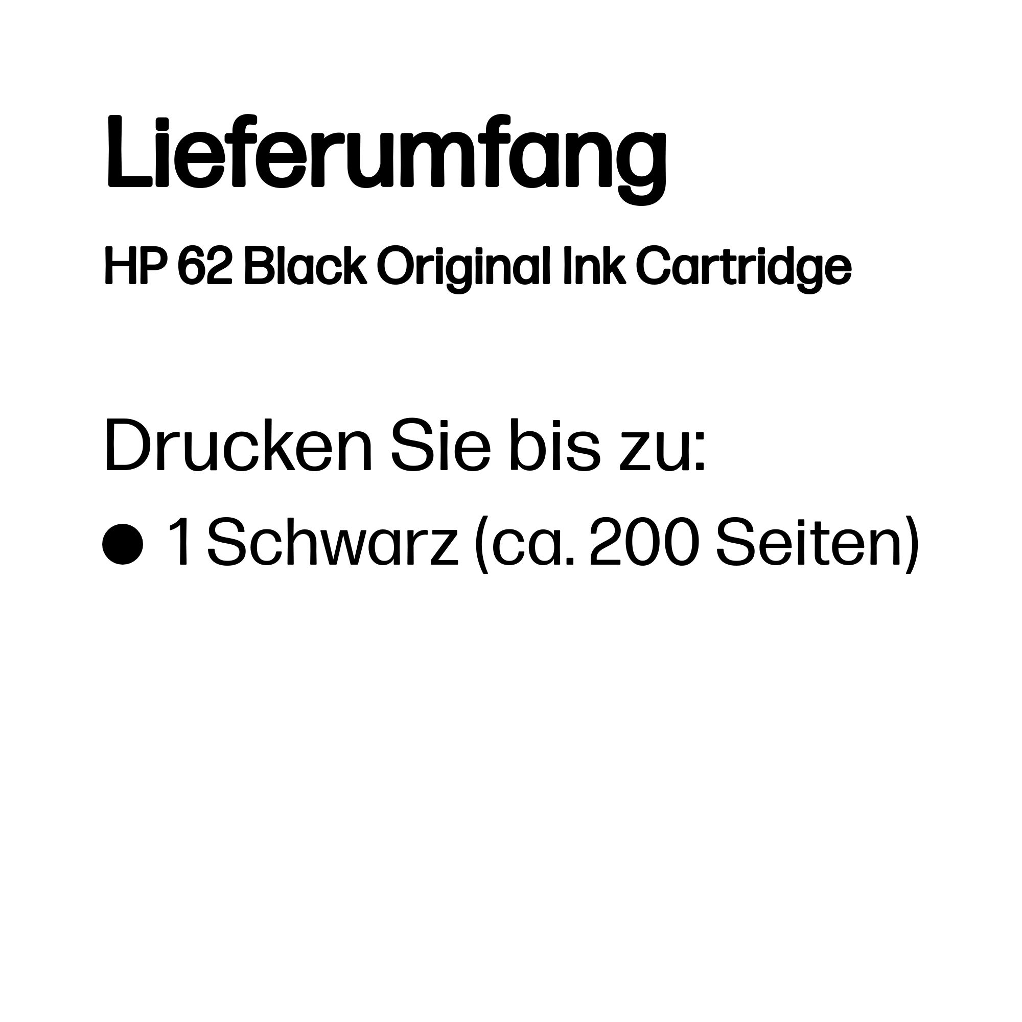 HP 62 Schwarz