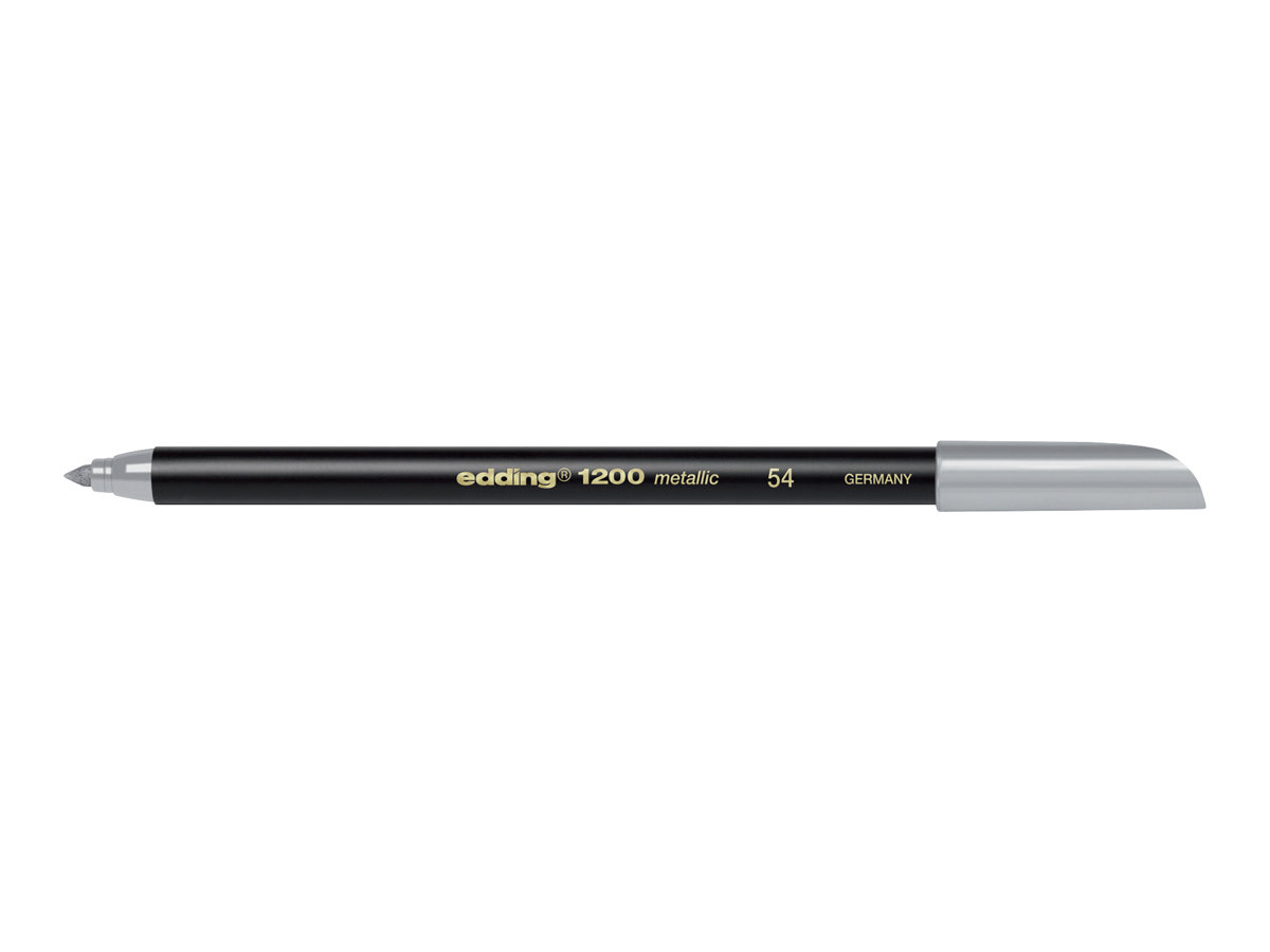 Edding 1200 metallic colourpen silber