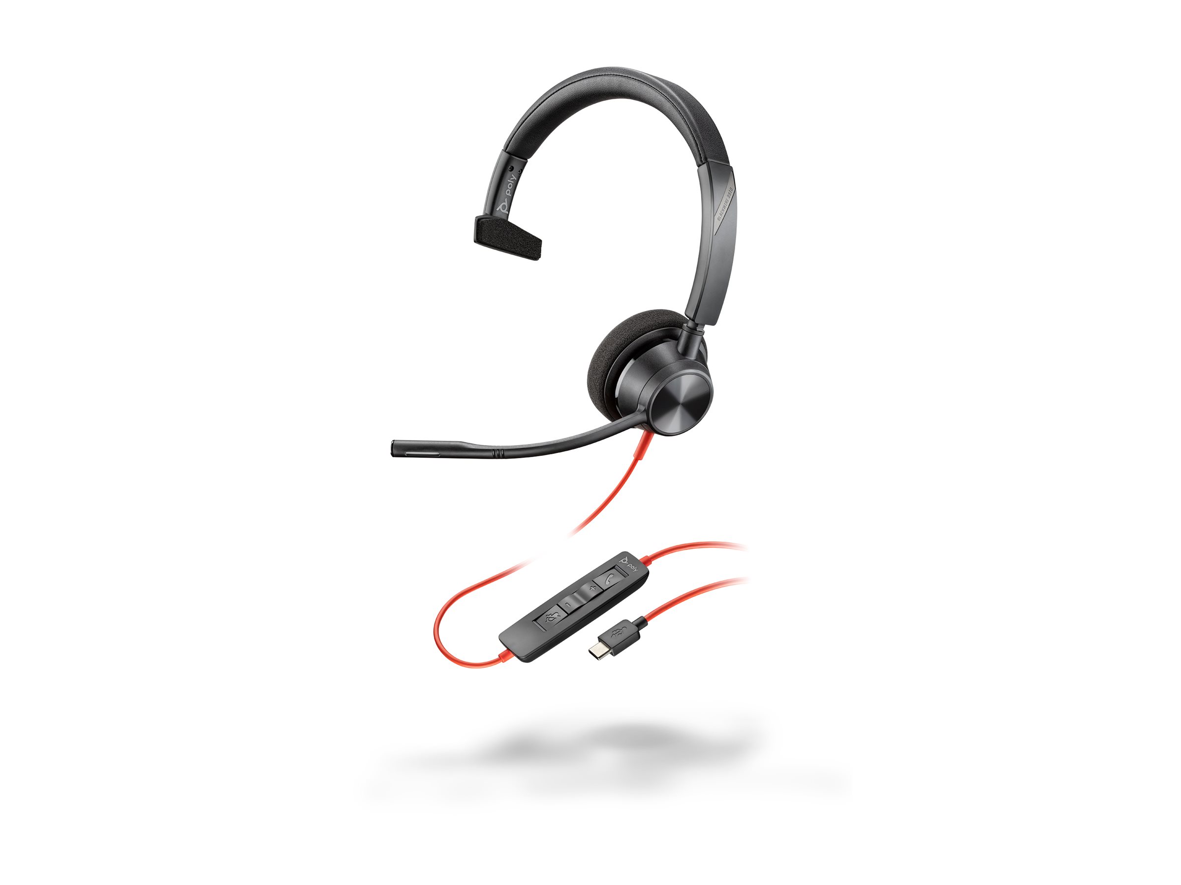 Poly Blackwire 3310 Monaural USB-C Headset