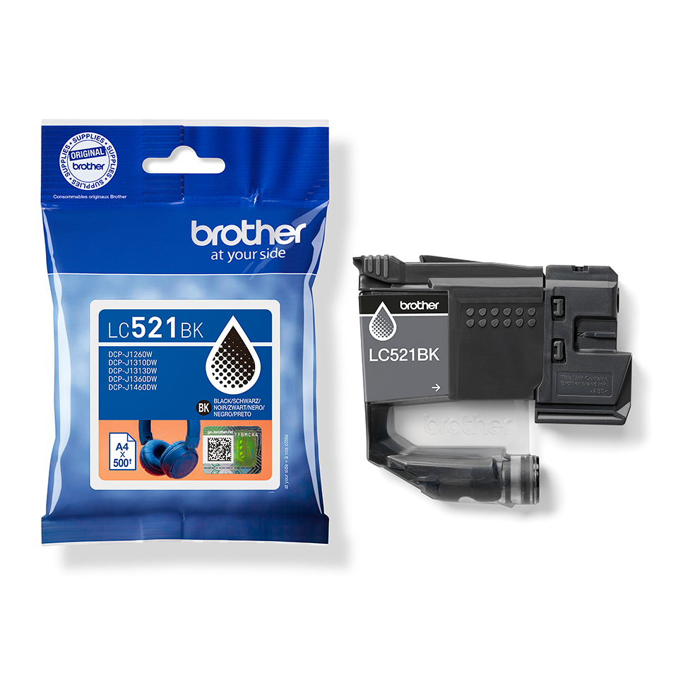 Brother LC521BK Schwarz original