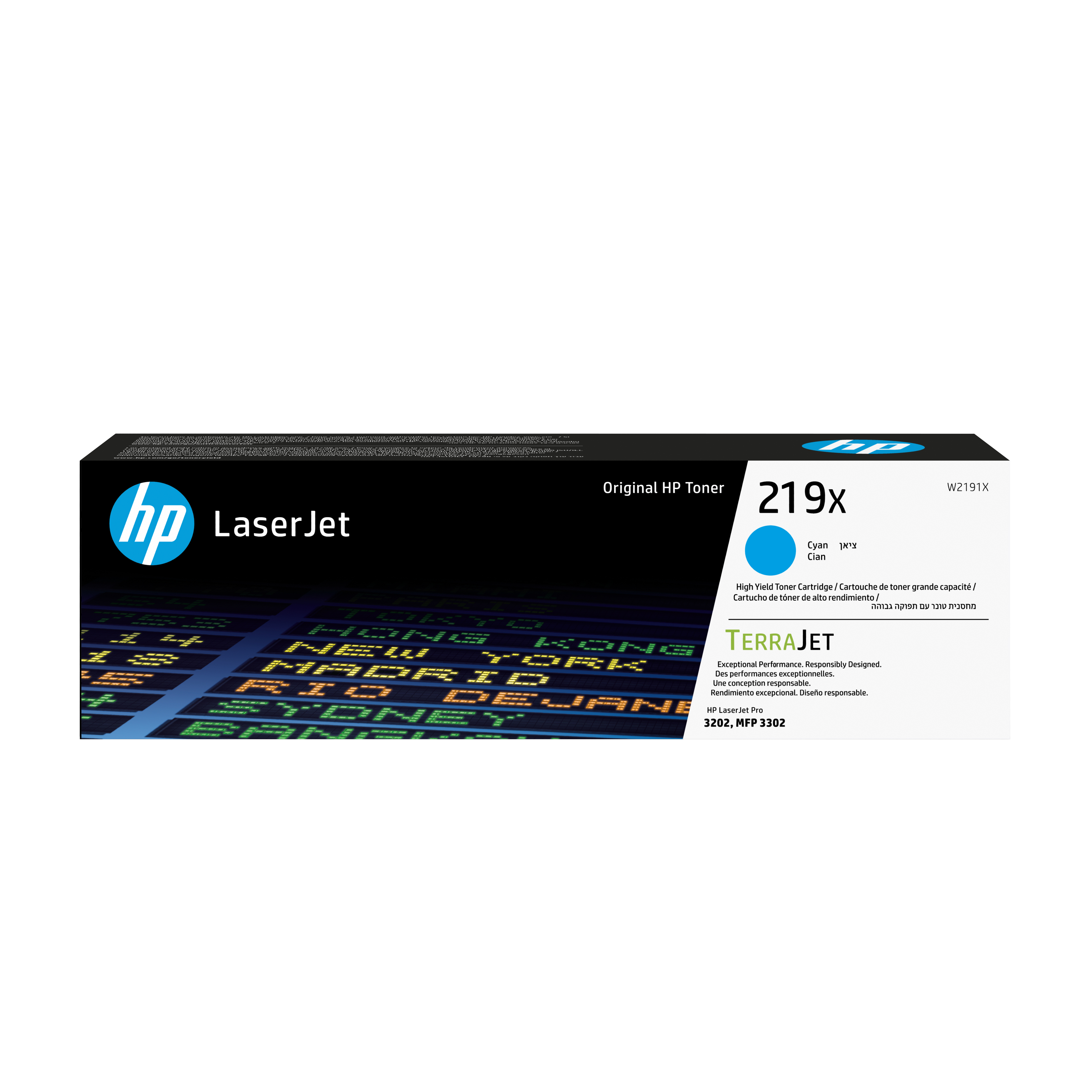 HP Toner Cyan 219X Hohe Ergiebigkeit W2191X