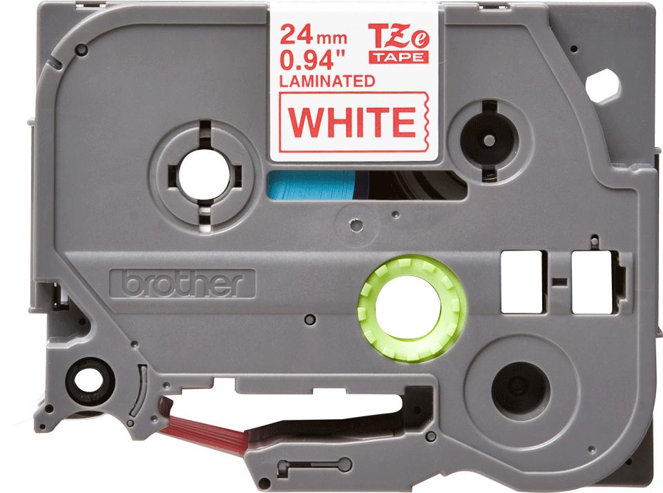Brother TZe-252 24 mm rot/weiß