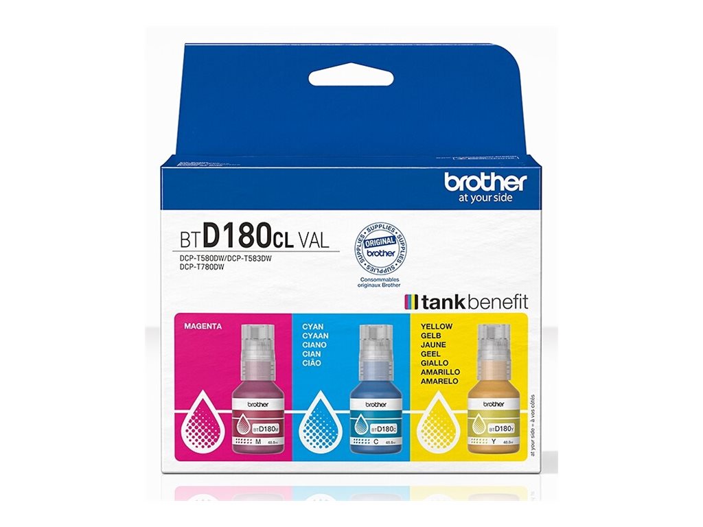 Brother BTD180CL Multipack Gelb Cyan Magenta