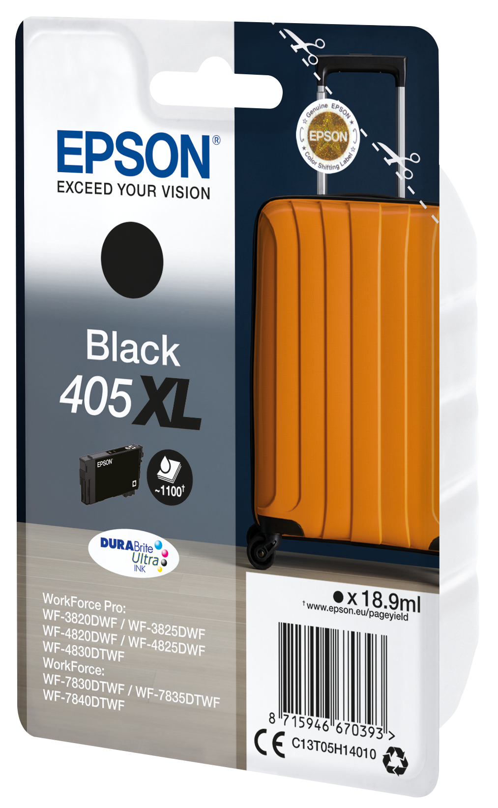 Epson 405XL Schwarz, 18,9 ml