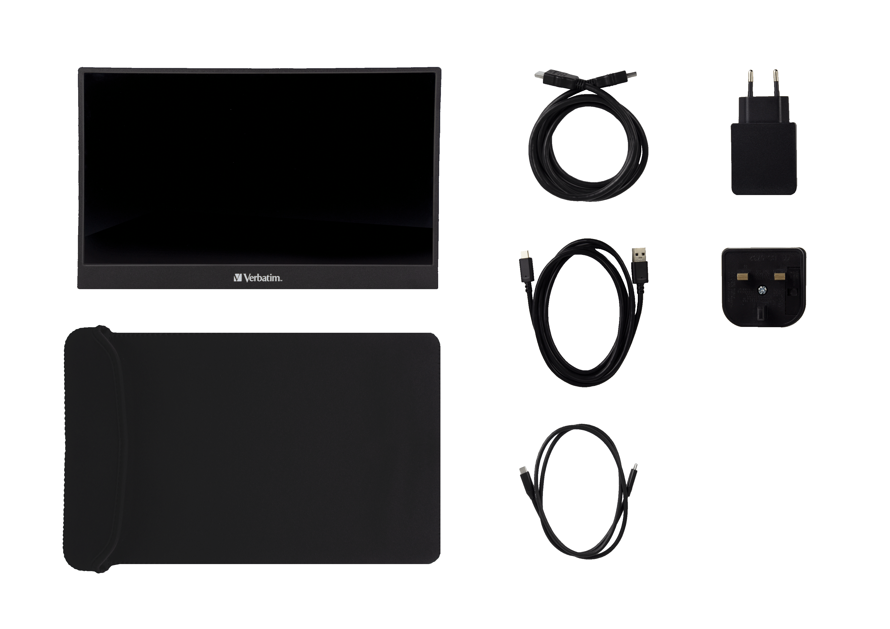 Verbatim PM-14 Tragbarer LED-Monitor 14 Zoll Full HD