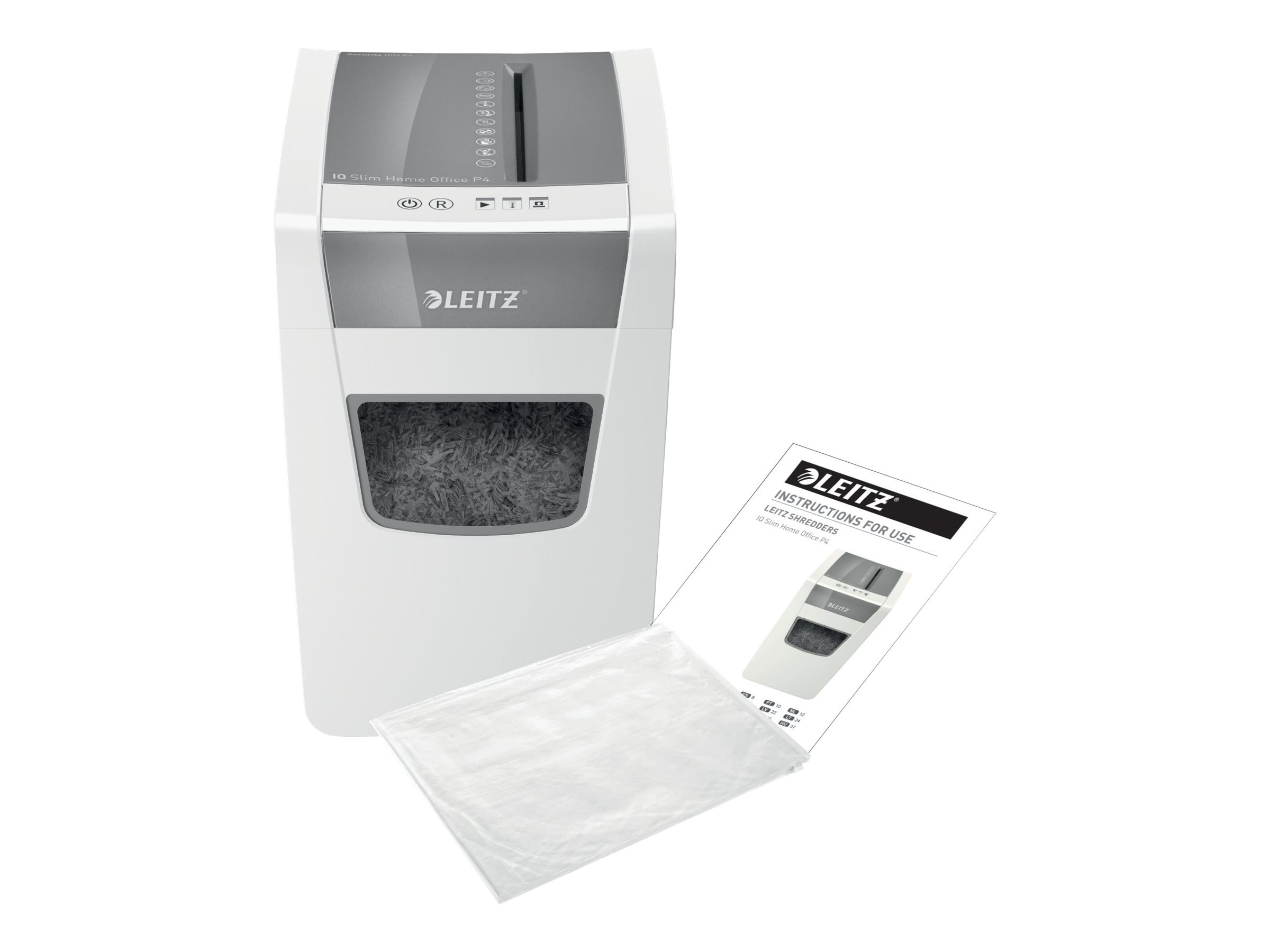 Esselte Leitz IQ Slim Home Office P4 weiß 4×28 mm bis 10 Blatt