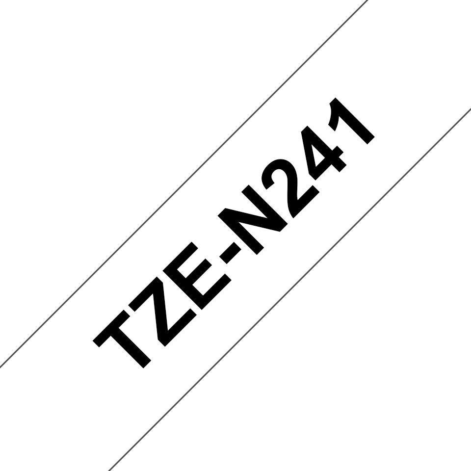 Brother TZe-N241 Schwarz auf Weiß