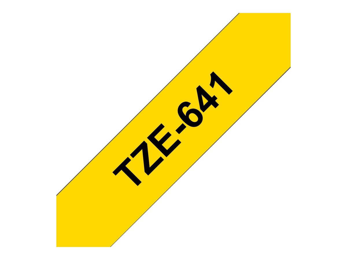 Brother TZe-641 18mm Schwarz auf Gelb