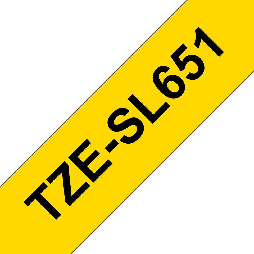 Brother TZe-SL651 Schwarz auf Gelb