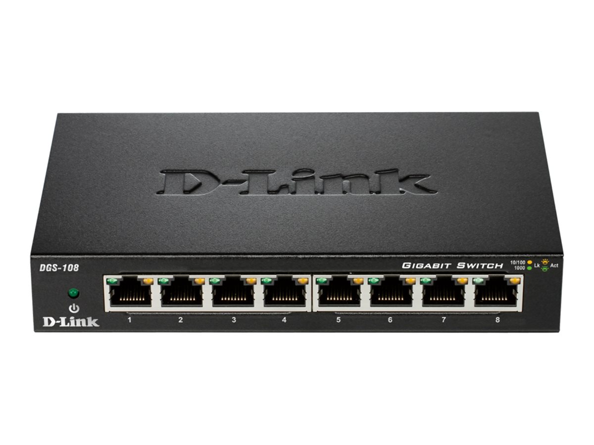 D-Link DGS-108 8-Port Gigabit Switch