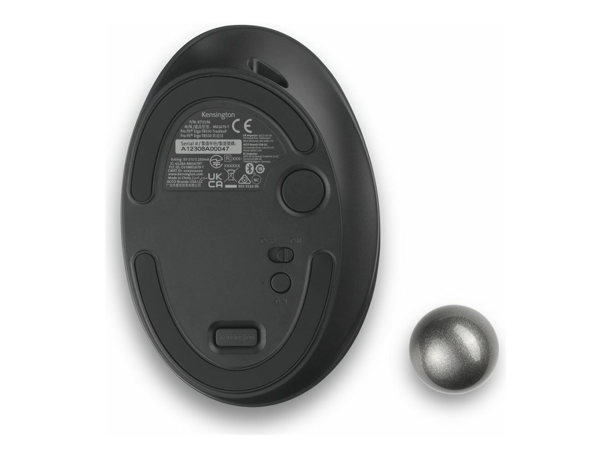 Kensington Pro Fit Ergo TB550 Trackball ergonomisch kabellos