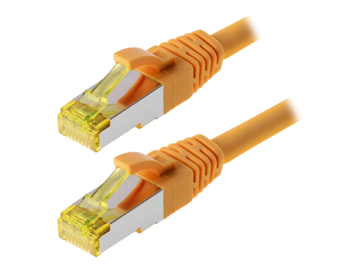 Helos Patchkabel Cat 6a S/FTP RJ45 gelb 3m
