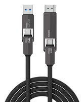 4smarts USB4 HDMI Kabel ComboCord 240W 1.5m schwarz