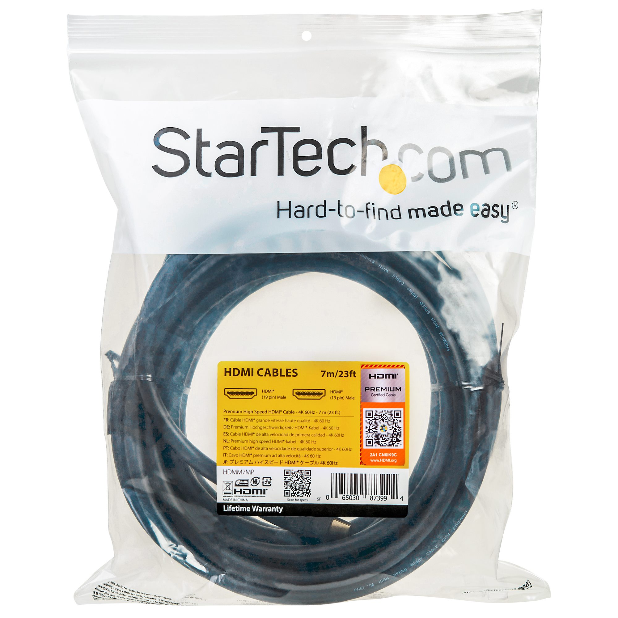 StarTech.com HDMI Kabel 7m 4K 60Hz mit Ethernet