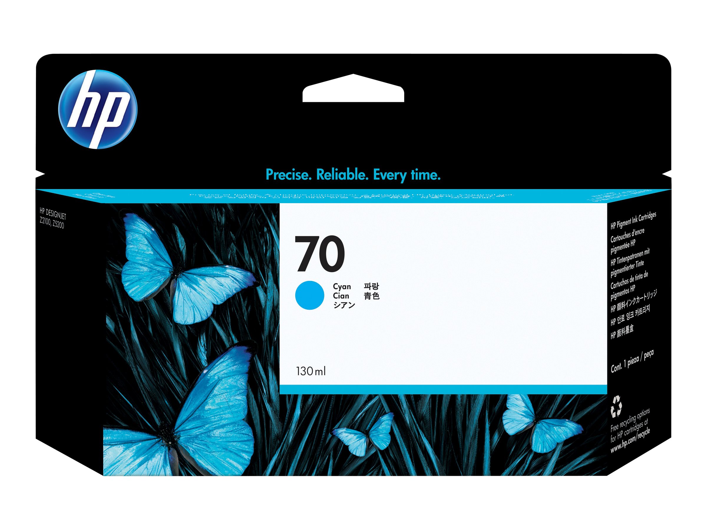 HP 70 Tintenpatrone Cyan 130 ml