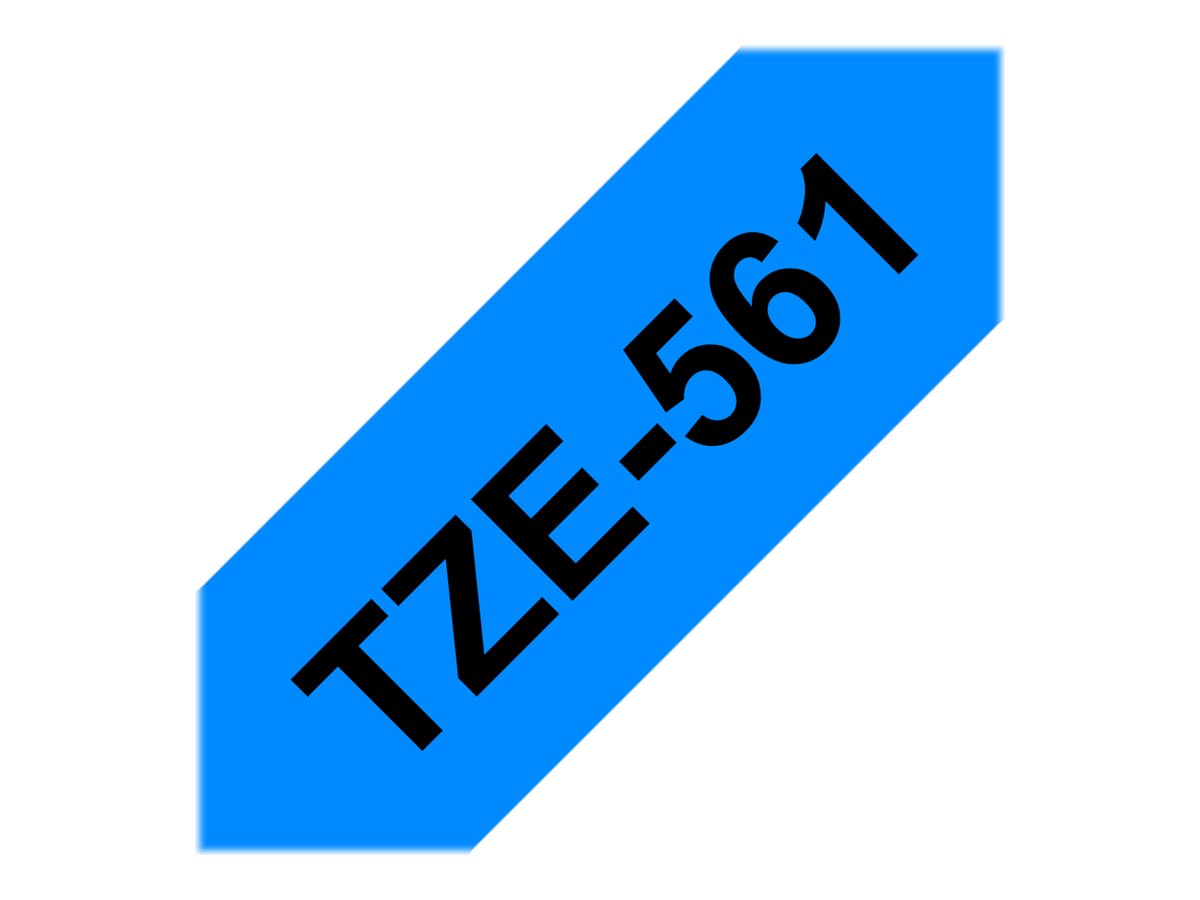 Brother TZe-561 36mm Schwarz auf Blau