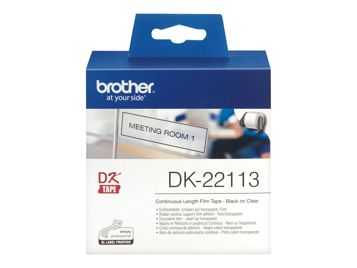 Brother DK-22113 Etikettenfolie Klar 62mm x 15,2m