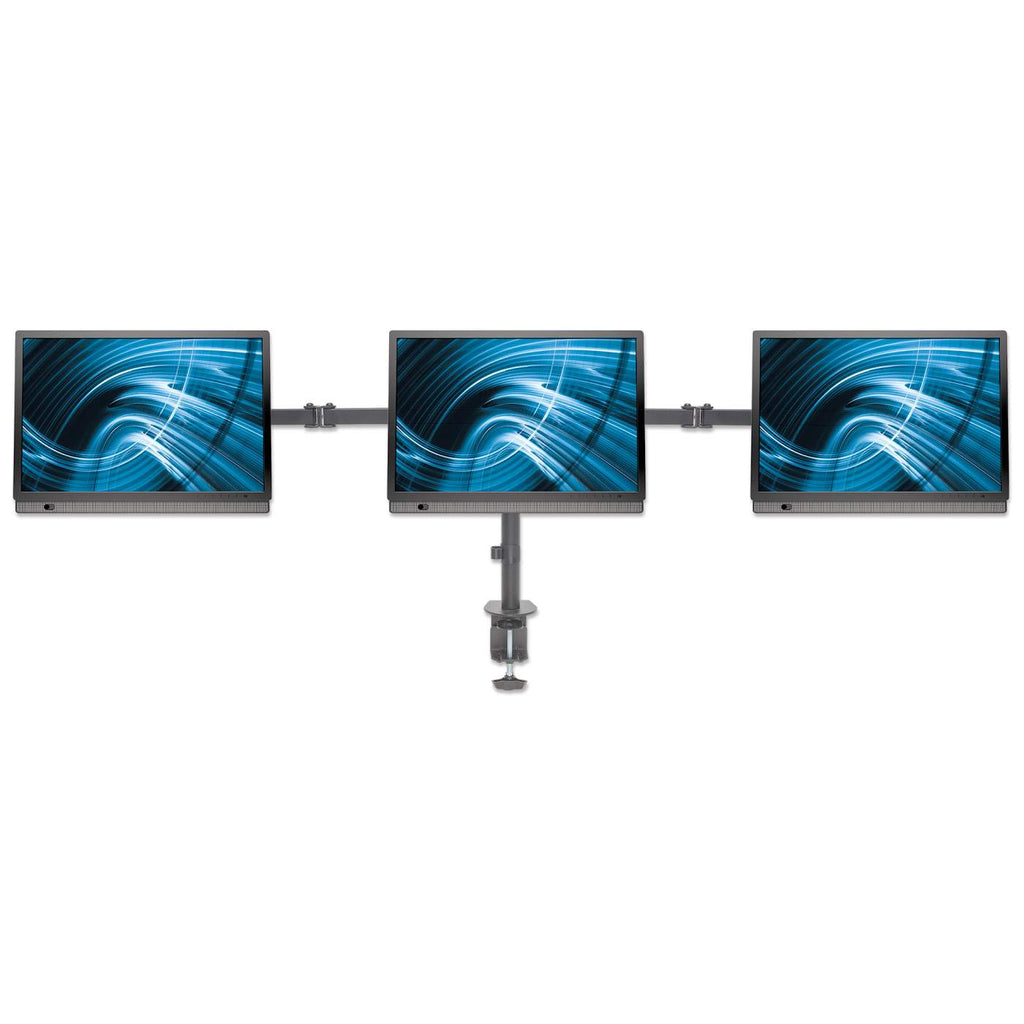 Manhattan Monitorarm 3-fach 10-27 Zoll Double-Link