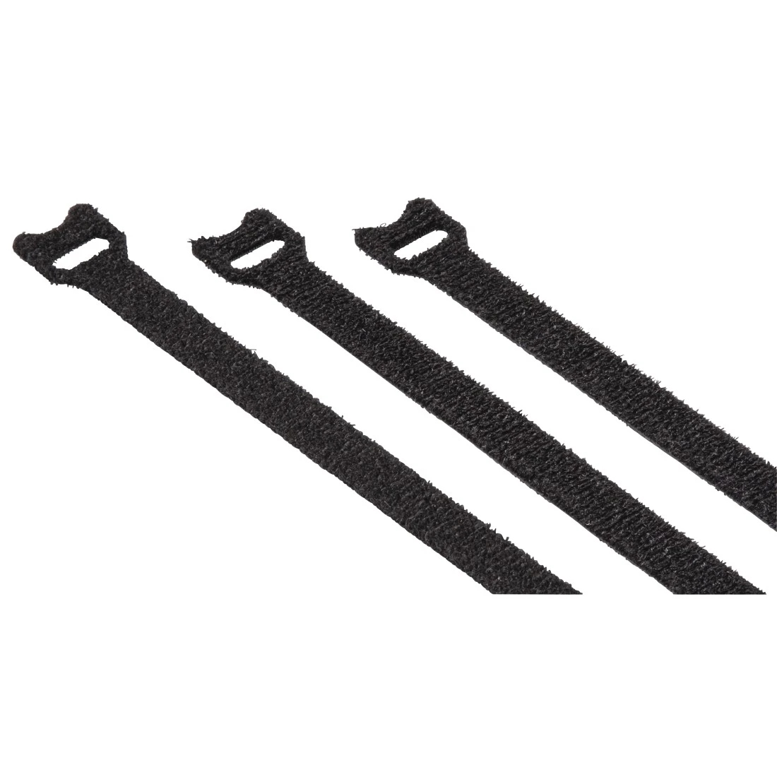 Hama Klett‑Kabelbinder 10 x 125 mm Schwarz